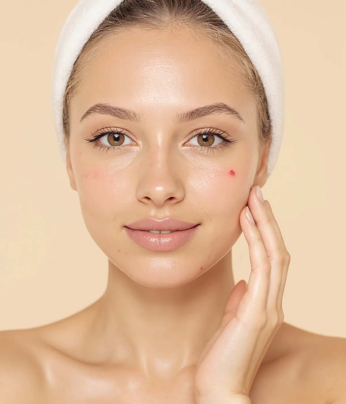 Before: After a series of three clarifying facials
