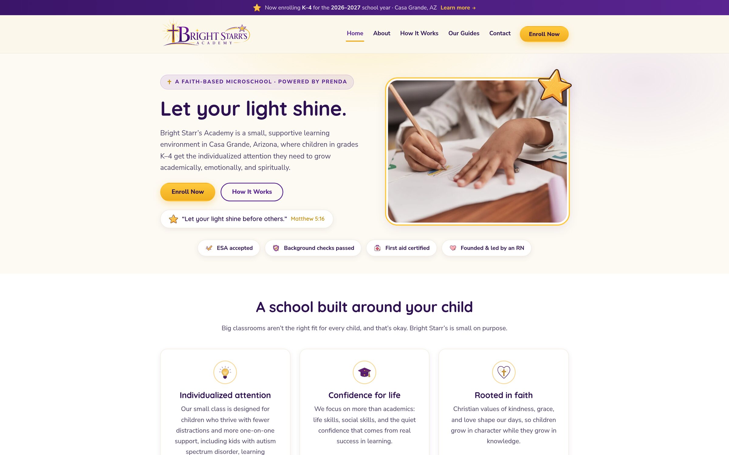 Bright Starr’s Academy Homepage