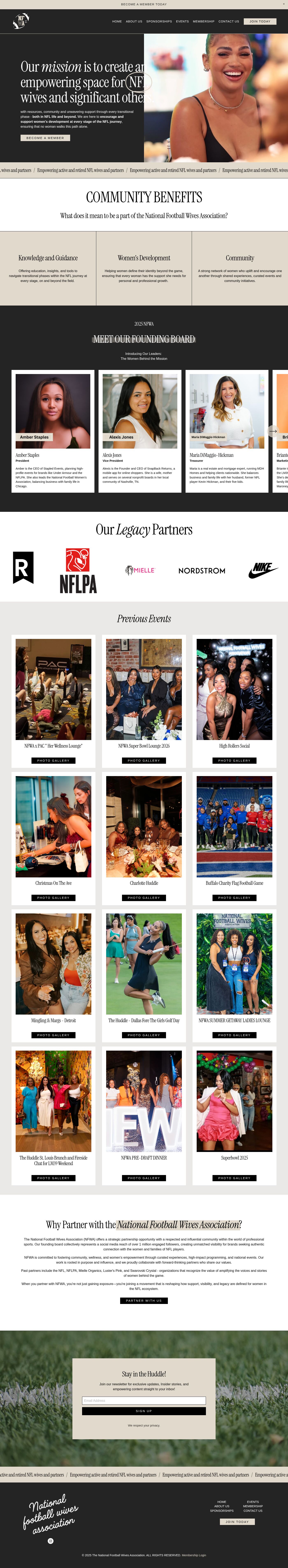 NFWA homepage, full length